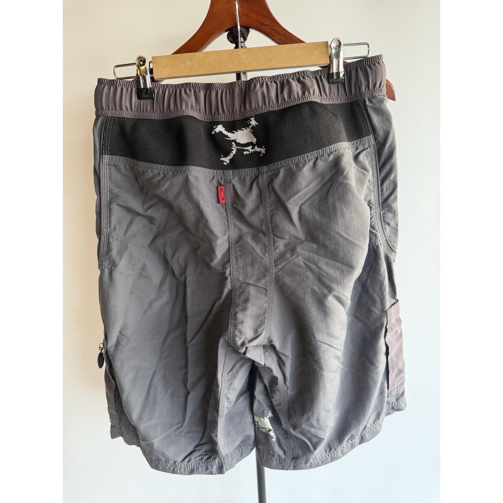 Vintage Y2K Oakley Software Tactical Cargo Shorts Mens Large Grey Lined